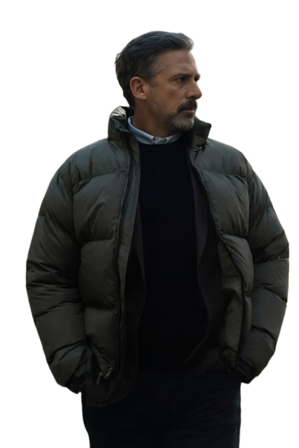 Steve Carell Rooster Puffer Jacket - Image 5